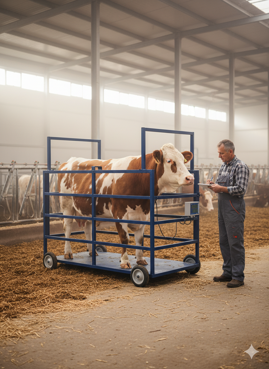 Büyükbaş Kantarı Basküllü